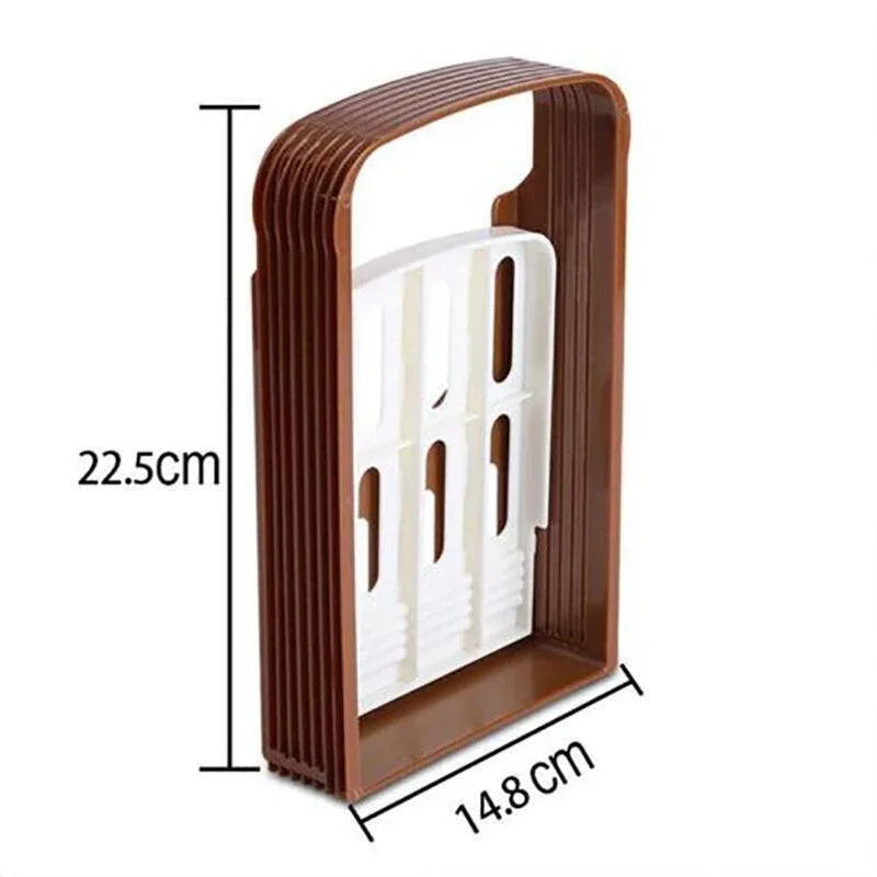 Foldable Bread Slicer Cutting Guide for Loaf Toast Adjustable Thickness - Mekamart Australia