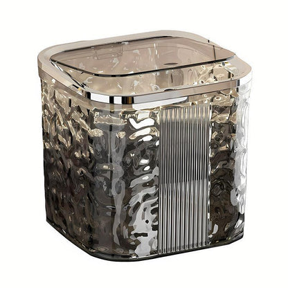 Desktop Mini Trash Can Small Waste Bin Storage Bucket for Office Kitchen Home - Grey-L - Mekamart Australia