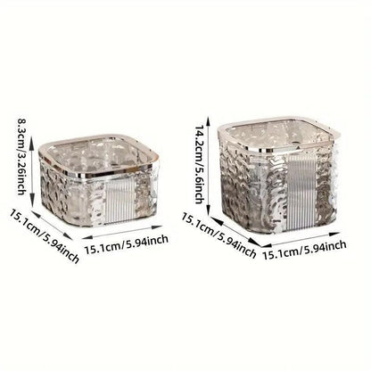 Desktop Mini Trash Can Small Waste Bin Storage Bucket for Office Kitchen Home - White-S - Mekamart Australia