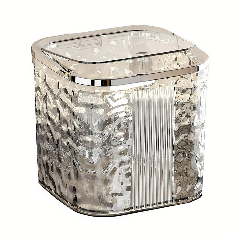 Desktop Mini Trash Can Small Waste Bin Storage Bucket for Office Kitchen Home - White-S - Mekamart Australia