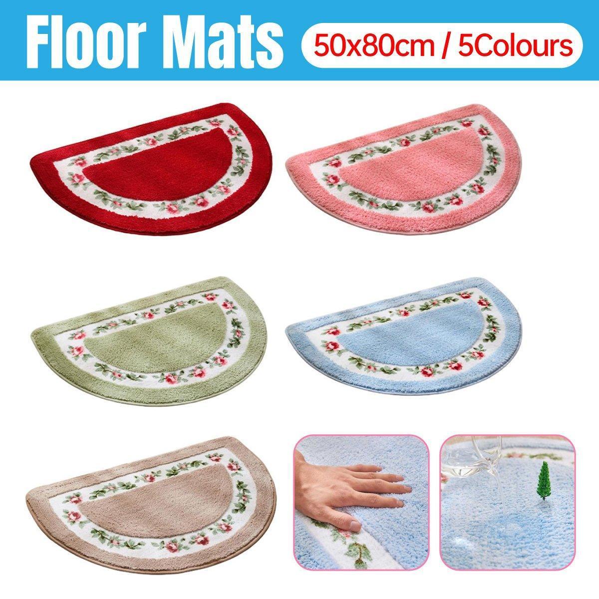Non Slip Entry Mat Indoor Outdoor Mat Washable Foot Mat Foyer Bedroom - Pink - Mekamart Australia