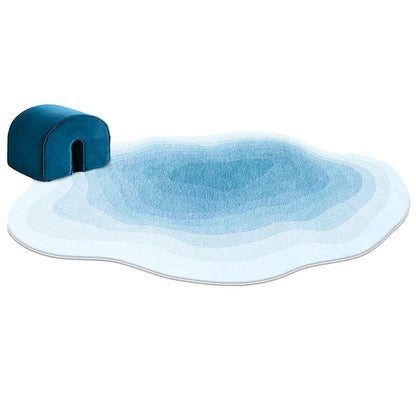 Shaped Cashmere Carpet Living Room Full Blanket Cloakroom Dressing Table - Green - Mekamart Australia