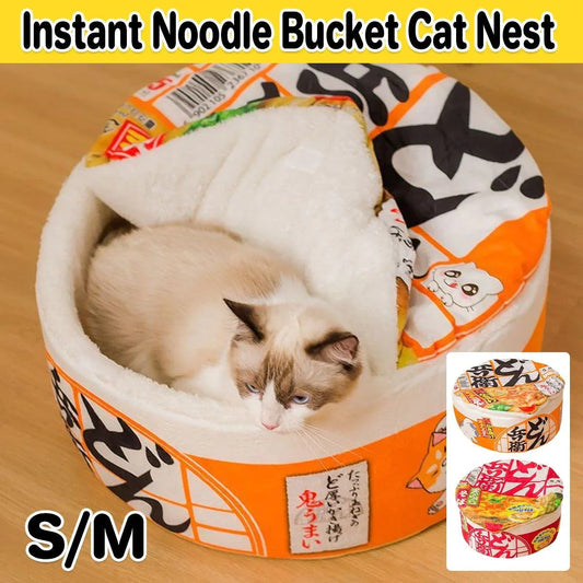 Insulated Winter Pet House Warm Bubble Bucket Dog Kennel Cat Shelter Indoor - Orange-M - Mekamart Australia