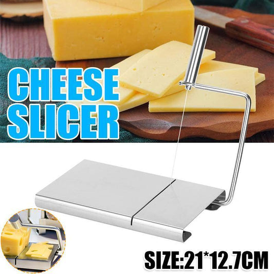 Stainless Steel Cheese Slicer Wire Cutter with Non Slip Base for Butter and Cake - Mekamart Australia