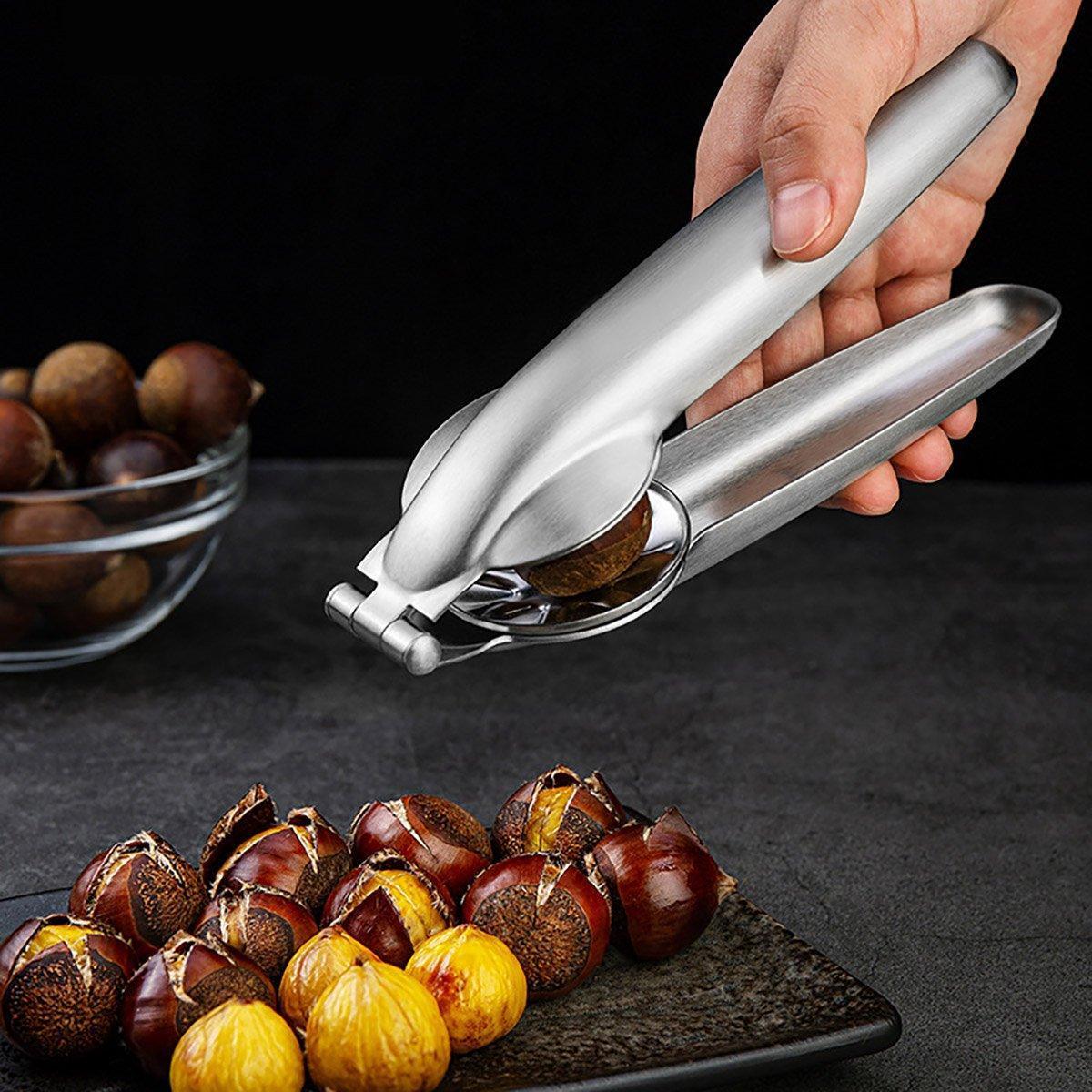 Chestnut Opener 304 Stainless Steel Cross Chestnut Shell Stripper Nut Cracker - Mekamart Australia