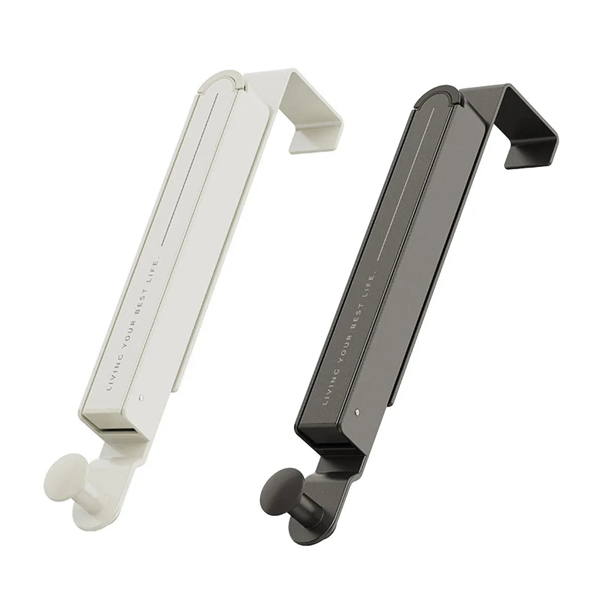Folding Behind the Door Hook Hanger Clothes Hat Hanger Wall Mounted Organizer - Grey - Mekamart Australia