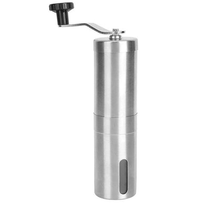 18.8cm Manual Coffee Bean Grinder Stainless Steel Hand Coffee Mill Ceramic Burr - Mekamart Australia
