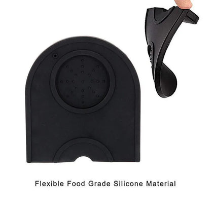 Silicone Coffee Tamper Mat Non Slip Corner Tamping Pad for Espresso Station 14x12.5cm - Mekamart Australia