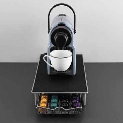 Coffee Capsule Drawer Holder for 40 Nespresso Pods with Non-Slip Top Rack - Mekamart Australia