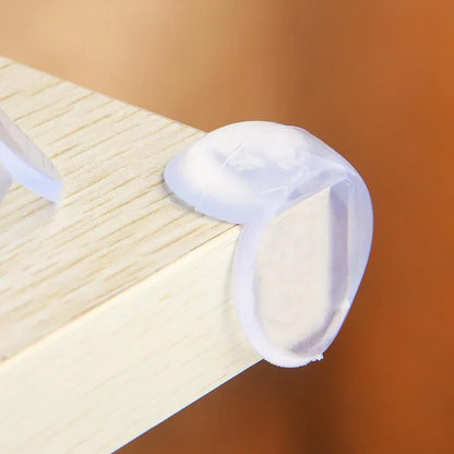 Transparent PVC Table Corner Guards Anti-Collision Protective Covers for Furniture - 4 PCS - Mekamart Australia