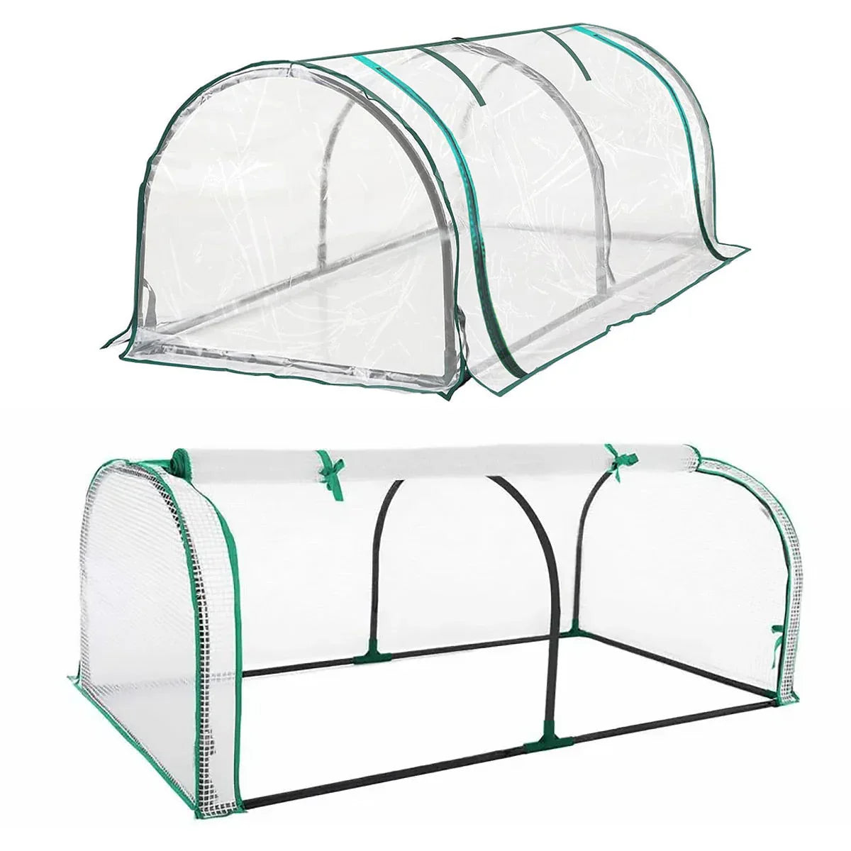 PVC Greenhouse Cover Replacement Plant Tent Garden Shelter No Frame - Transparent - Mekamart Australia