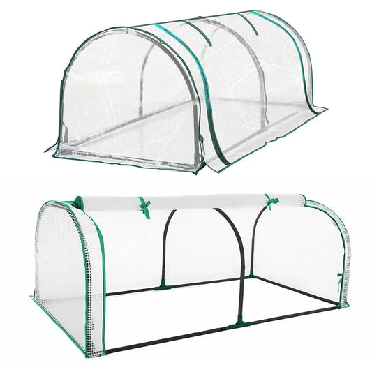 PVC Greenhouse Cover Replacement Plant Tent Garden Shelter No Frame - Transparent - Mekamart Australia