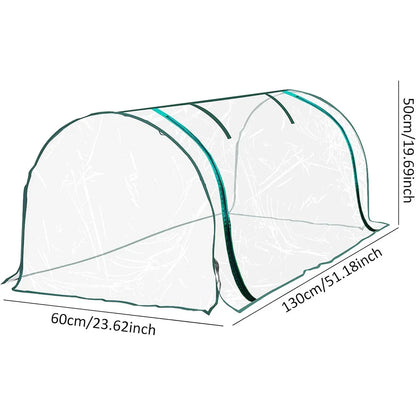 PVC Greenhouse Cover Replacement Plant Tent Garden Shelter No Frame - Transparent - Mekamart Australia