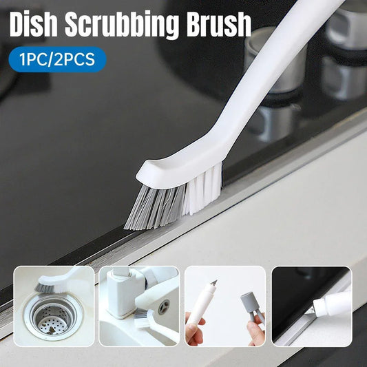 1/2pcs Small Brush for Bathroom Tile Wall Floor Gap Corner Seam Cleaning Tool - 1PC - Mekamart Australia