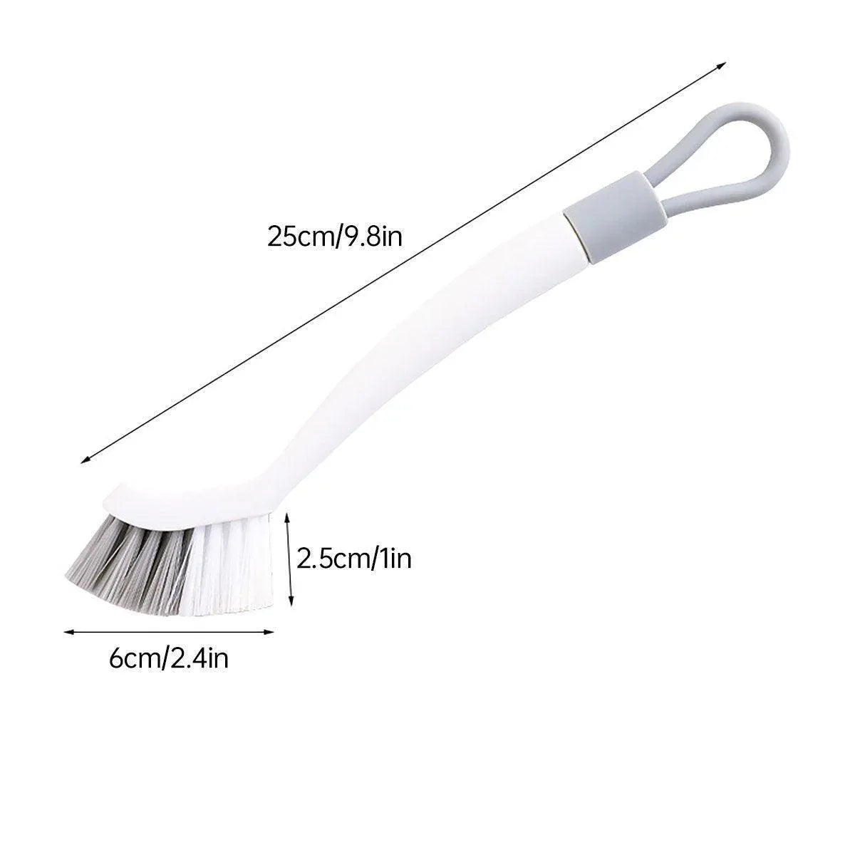 1/2pcs Small Brush for Bathroom Tile Wall Floor Gap Corner Seam Cleaning Tool - 2PCS - Mekamart Australia