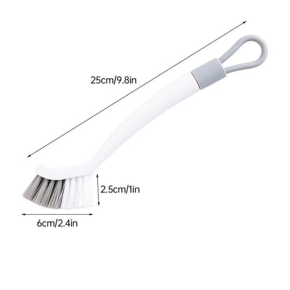 1/2pcs Small Brush for Bathroom Tile Wall Floor Gap Corner Seam Cleaning Tool - 2PCS - Mekamart Australia