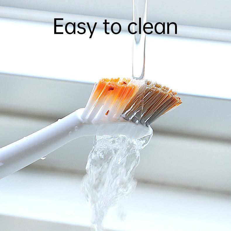 1/2pcs Small Brush for Bathroom Tile Wall Floor Gap Corner Seam Cleaning Tool - 2PCS - Mekamart Australia