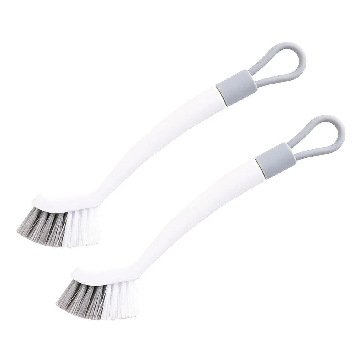 1/2pcs Small Brush for Bathroom Tile Wall Floor Gap Corner Seam Cleaning Tool - 2PCS - Mekamart Australia