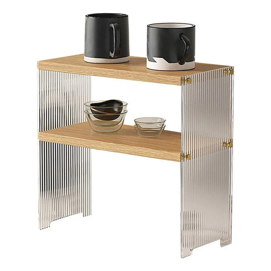 Acrylic Desktop Cup Holder Multi-Purpose Portable Storage Organizer For Home - White - Mekamart Australia