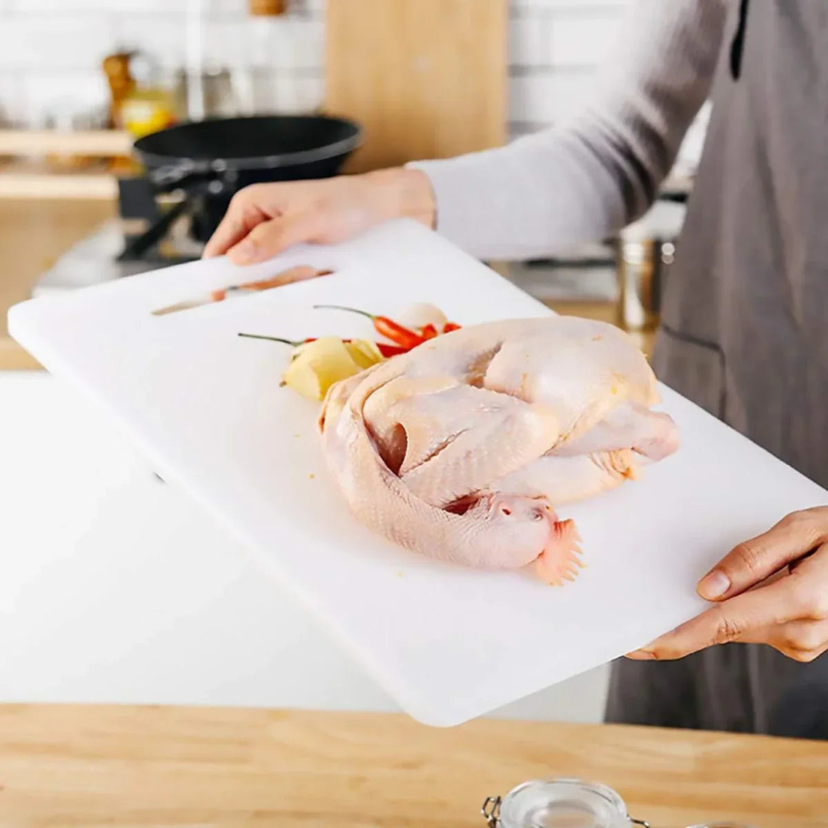Plastic Cutting Board Small Size Chopping Board for Kitchen Food Prep Home Use - 40x25cm - Mekamart Australia
