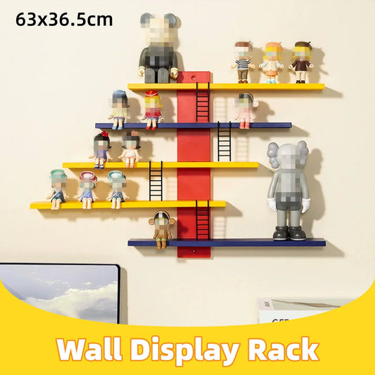 Multi Layer Wall Display Rack Step Shelf for Toys Dolls Desk Room Office Decor - Mekamart Australia