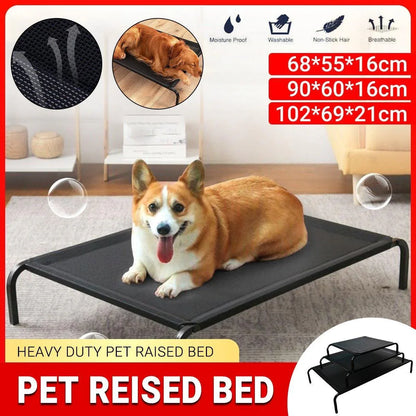 Heavy Duty Pet Raised Bed Elevated Trampoline Hammock Cat Dog Raised Deluxe - Replacement Mesh-S - Mekamart Australia