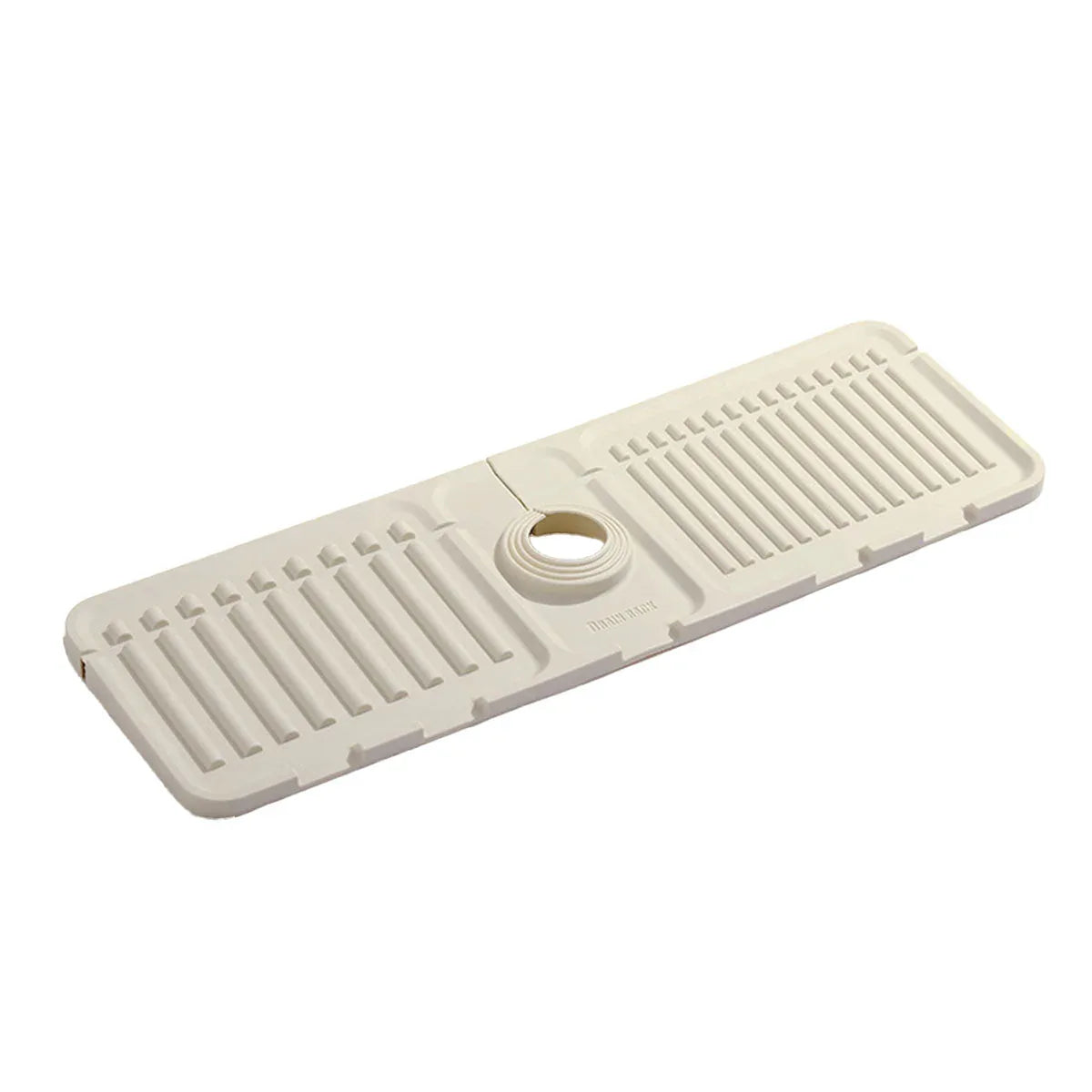 Faucet Draining Pad Narrow Sink Splash Guard Mat for Washbasin Water Catcher - White - Mekamart Australia