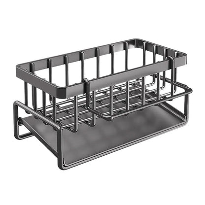 Kitchen Sink Caddy Storage Organizer Steel Sponge Soap Brush Holder Faucet Rack - Mekamart Australia
