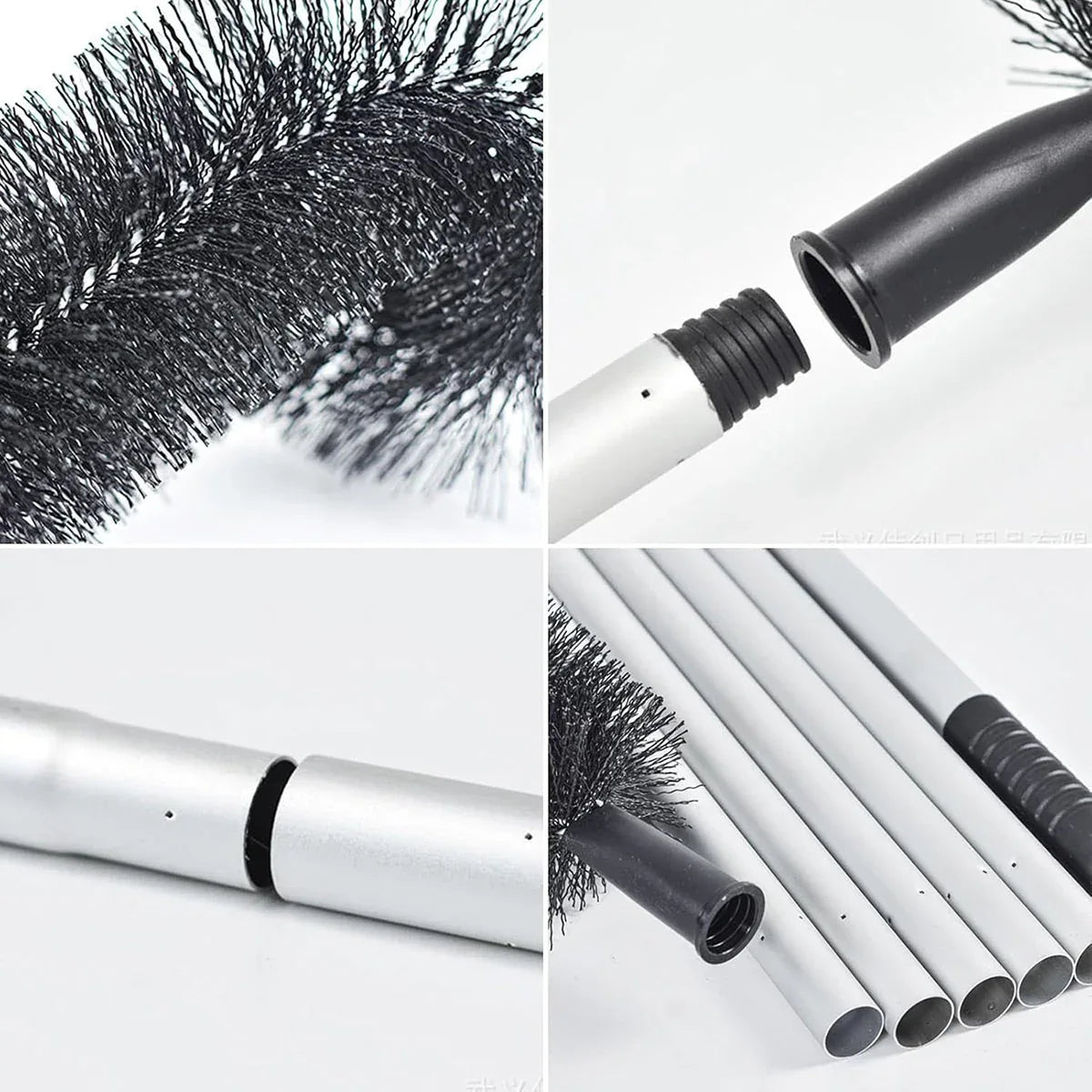 Gutter Cleaning Brush Roofing Tool with Pole 208cm for Long Splicing Gutter - Mekamart Australia