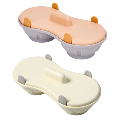 Microwave Egg Steamer With Lid Kitchen Egg Cooker Poacher Steam Box Container - White - Mekamart Australia