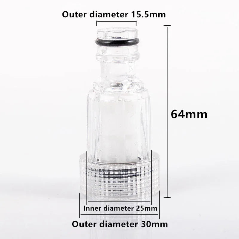 2PCS High Pressure Washer Inlet Filter Connector Fittings Transparent Adapter - Mekamart Australia