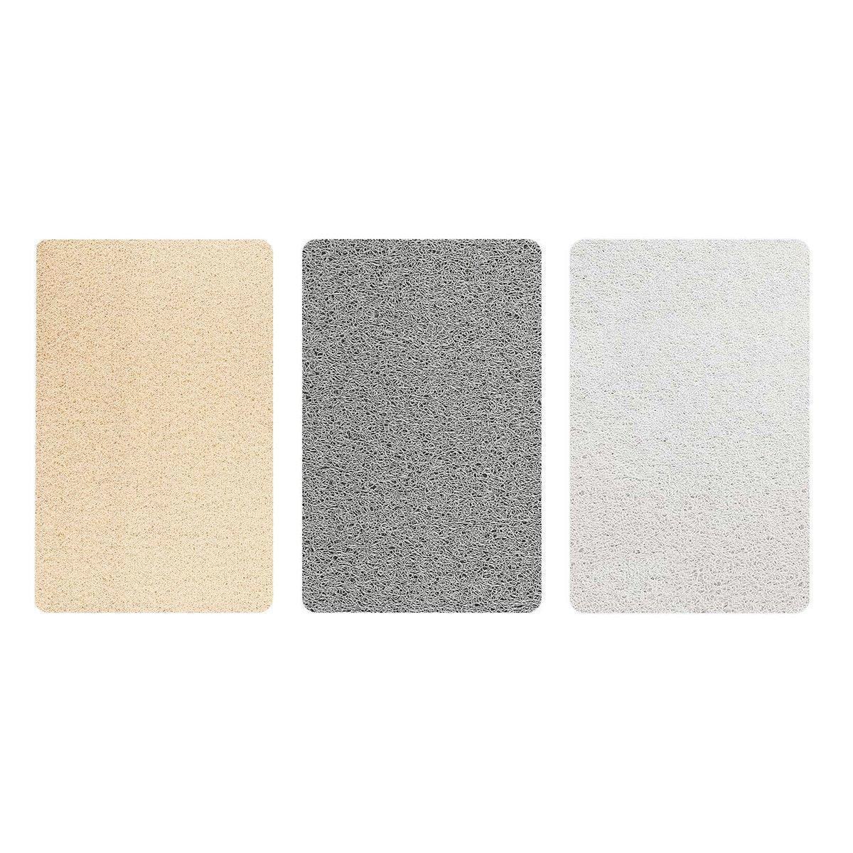 Waterproof Non-Slip Bathroom Shower Mat Anti-Slip Rug Toilet Floor Mat Washable - White-40*60cm - Mekamart Australia