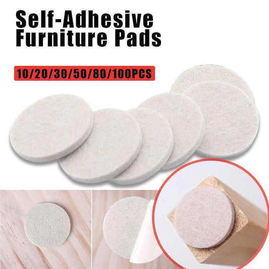 Felt Pad Furniture Floor Protector Pads Self Adhesive Round Heavy Duty - 80PCS - Mekamart Australia