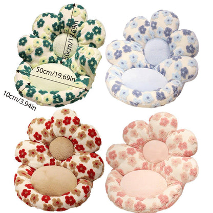 Cute Soft Seat Cushion Flower Shaped Lazy Sofa Pad for Office Chairs and Home Use - Green - Mekamart Australia