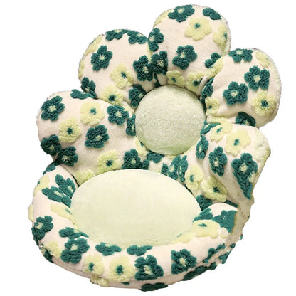 Cute Soft Seat Cushion Flower Shaped Lazy Sofa Pad for Office Chairs and Home Use - Green - Mekamart Australia