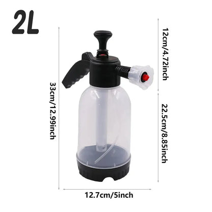 2L Car Wash Foam Sprayer Hand Held Pump Wash Spray Bottle Snow Foam Detailing - White - Mekamart Australia