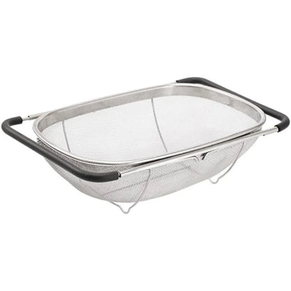 Stainless Steel Telescopic Sink Basket Multi Purpose Fruit Vegetable Strainer - Mekamart Australia