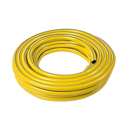 Heavy Duty Garden Hose Pipe Reel Reinforced Anti-kink Outdoor Hosepipe Yellow - 20m - Mekamart Australia