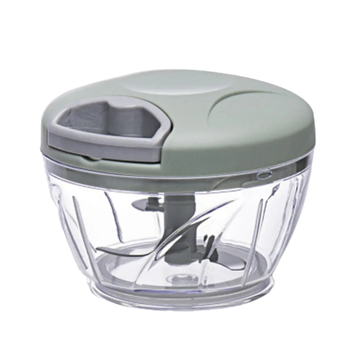 500ml Manual Meat Mincer Garlic Chopper Rotate Garlic Press Crusher Vegetable - Green - Mekamart Australia