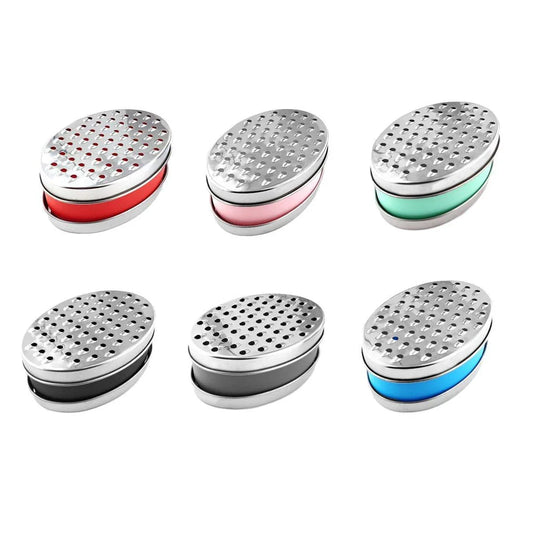 Stainless Steel Kitchen Cheese Grater with Container Storing Fruits Cheese Box - Grey - Mekamart Australia