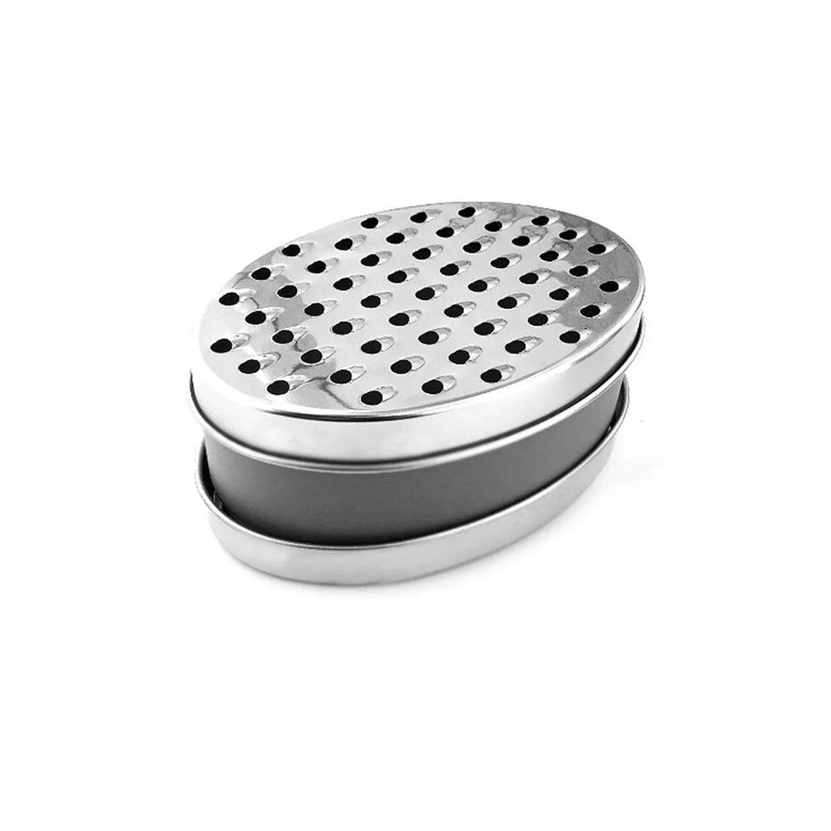 Stainless Steel Kitchen Cheese Grater with Container Storing Fruits Cheese Box - Grey - Mekamart Australia