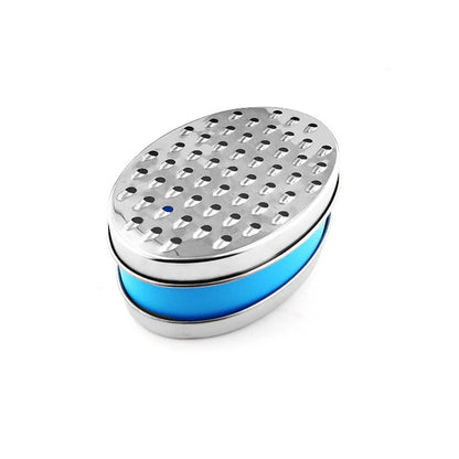 Stainless Steel Kitchen Cheese Grater with Container Storing Fruits Cheese Box - Grey - Mekamart Australia