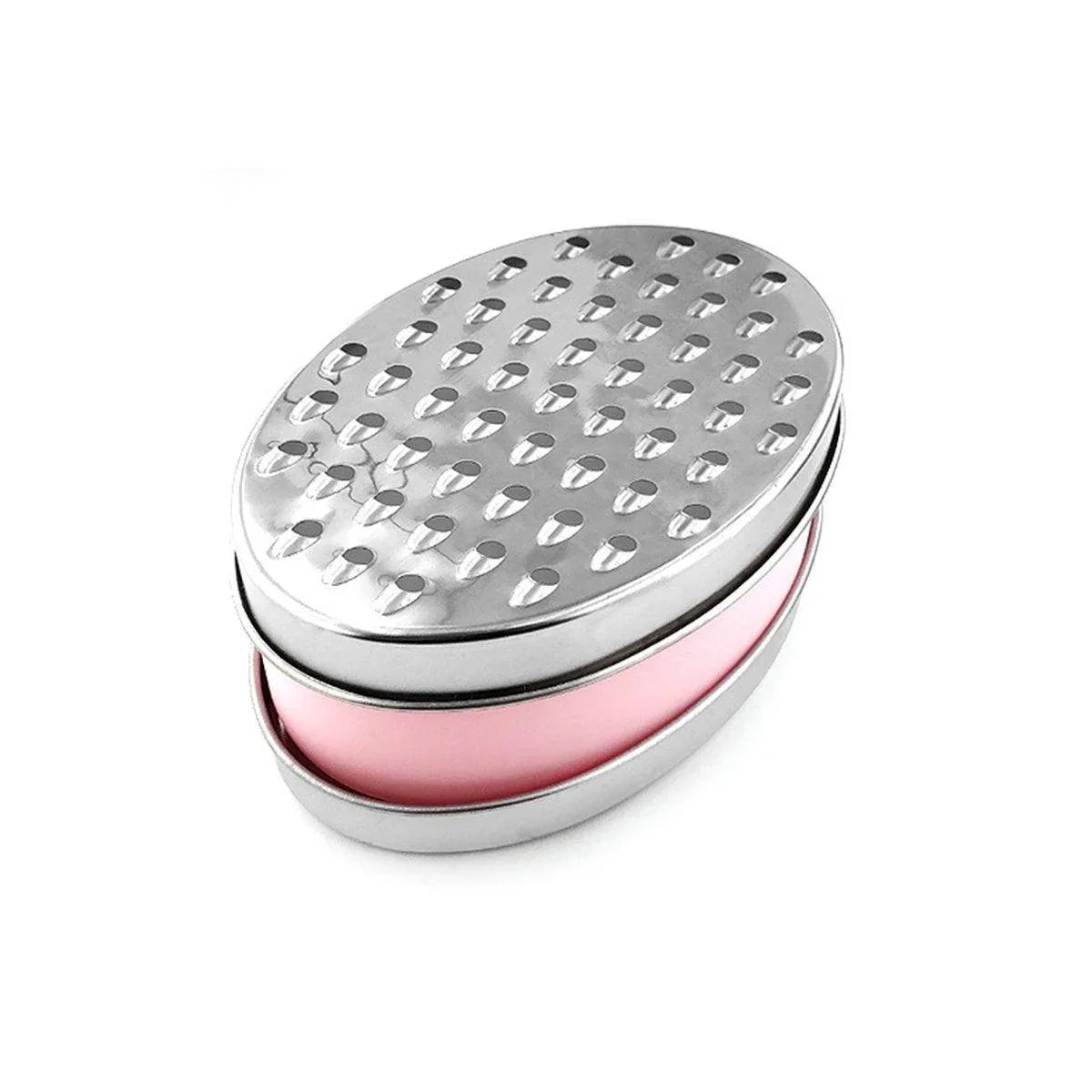Stainless Steel Kitchen Cheese Grater with Container Storing Fruits Cheese Box - Grey - Mekamart Australia