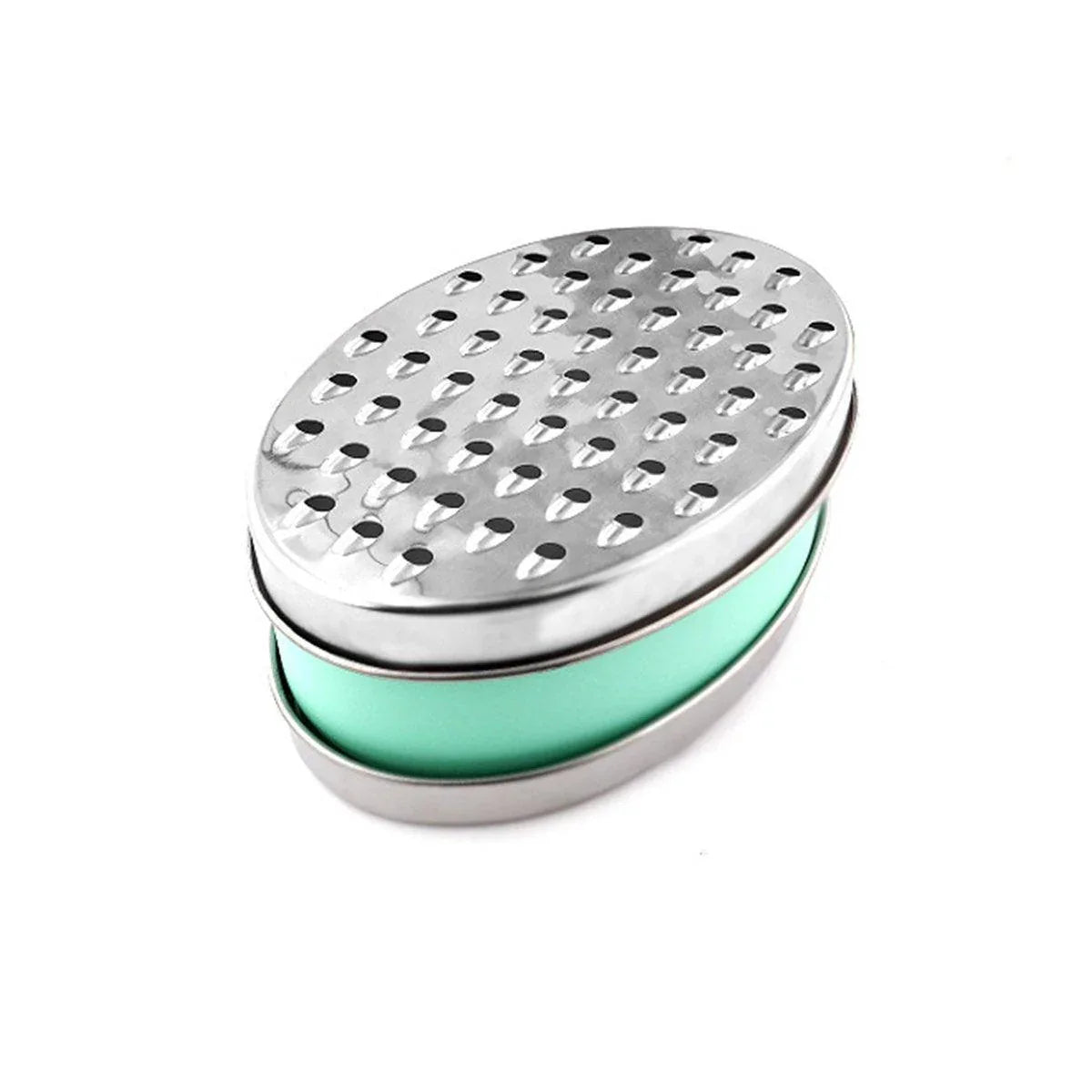 Stainless Steel Kitchen Cheese Grater with Container Storing Fruits Cheese Box - Grey - Mekamart Australia