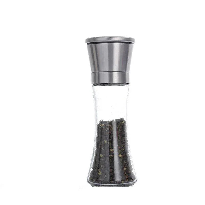 Stainless Steel Manual Salt and Pepper Grinder with Adjustable Ceramic Core - 200ML - Mekamart Australia