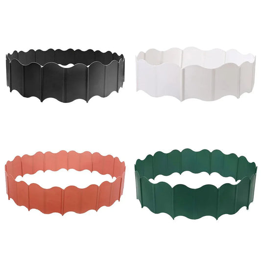 20PCS Garden Edging Fence Decorative Plastic Lawn Border Panels Landscaping - Green - Mekamart Australia