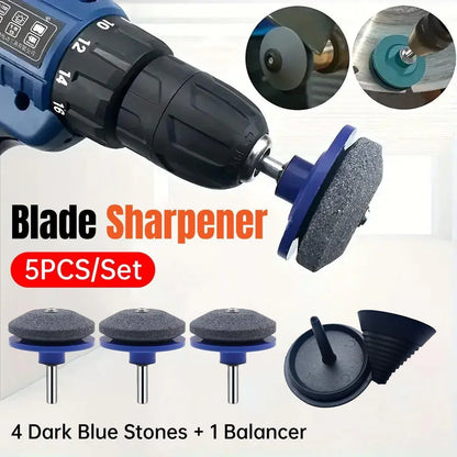5PCS Lawn Mower Blade Sharpener Wind Powered Balancer Hardware Sharpening Tool - Mekamart Australia