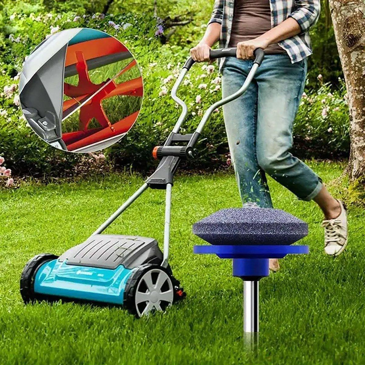 5PCS Lawn Mower Blade Sharpener Wind Powered Balancer Hardware Sharpening Tool - Mekamart Australia