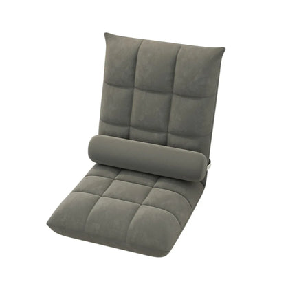 Floor Lounge Sofa Bed Chair with Lumbar Pillow Folding Adjustable Cushion - Cyan - Mekamart Australia