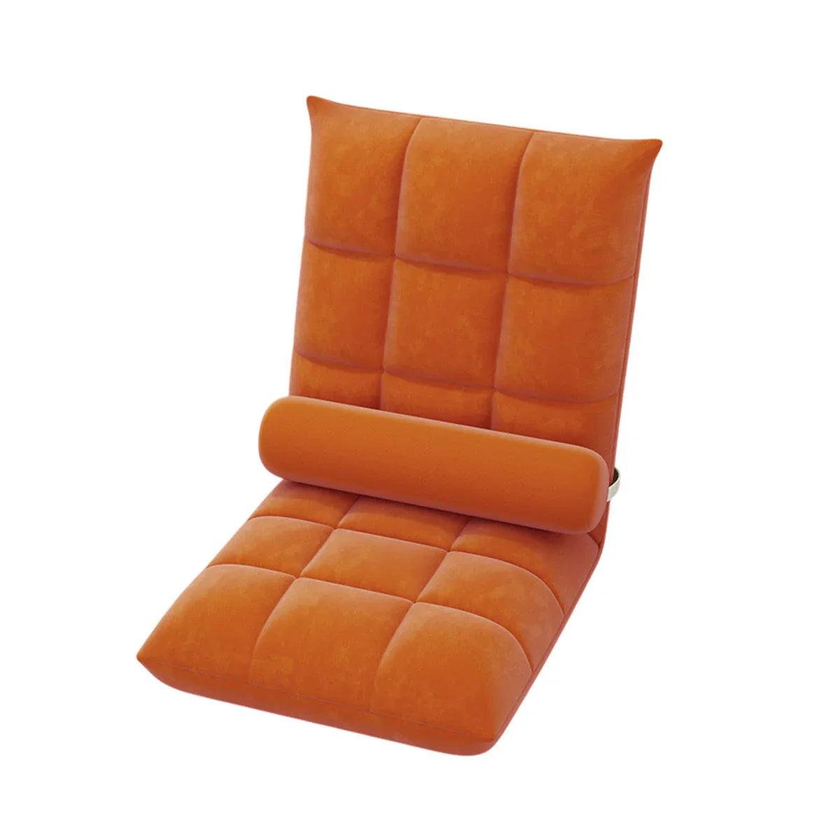 Floor Lounge Sofa Bed Chair with Lumbar Pillow Folding Adjustable Cushion - Cyan - Mekamart Australia